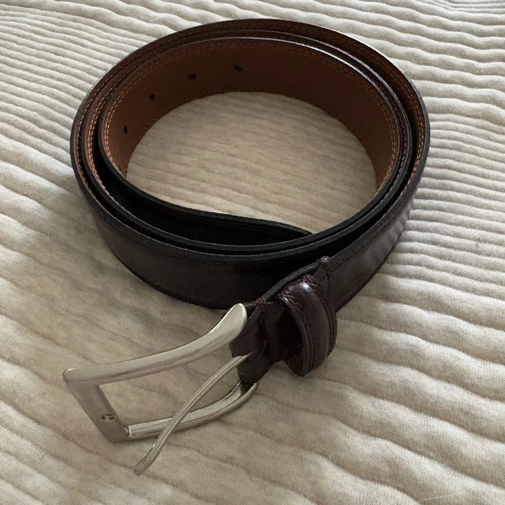 Joseph Abboud Italian Brown Leather Belt‎ Men’s 42